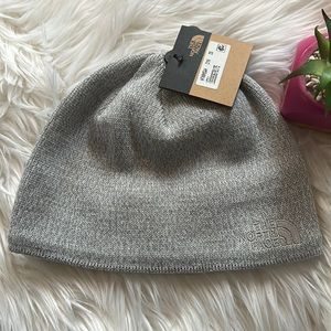 The North Face Light Grey Gray Jim Beanie Hat